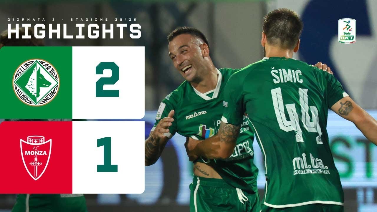 #ไฮไลท์ฟุตบอล [ อเวลลิโน่ 2 - 1 มอนซ่า ] เซเรียบี อิตาลี 2025/13.9.68