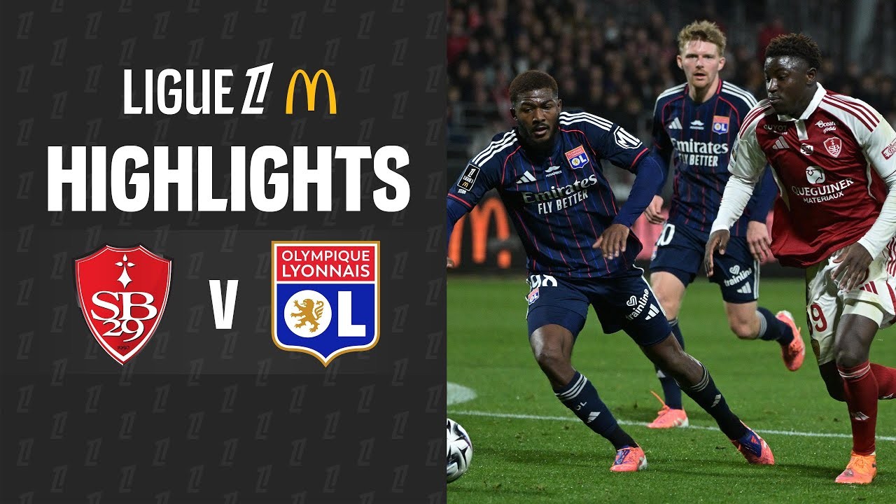 #ไฮไลท์ฟุตบอล [ แบรสต์ 0 - 0 โอลิมปิก ลียง ] ลีกเอิง ฝรั่งเศส 2025/3.11.68