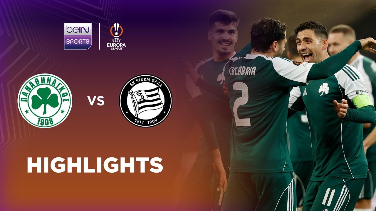 #ไฮไลท์ฟุตบอล [ พานาธิไนกอส 2 - 1 สตวร์มกราซ ] ยูฟ่า ยูโรป้า ลีก 2025/28.11.68