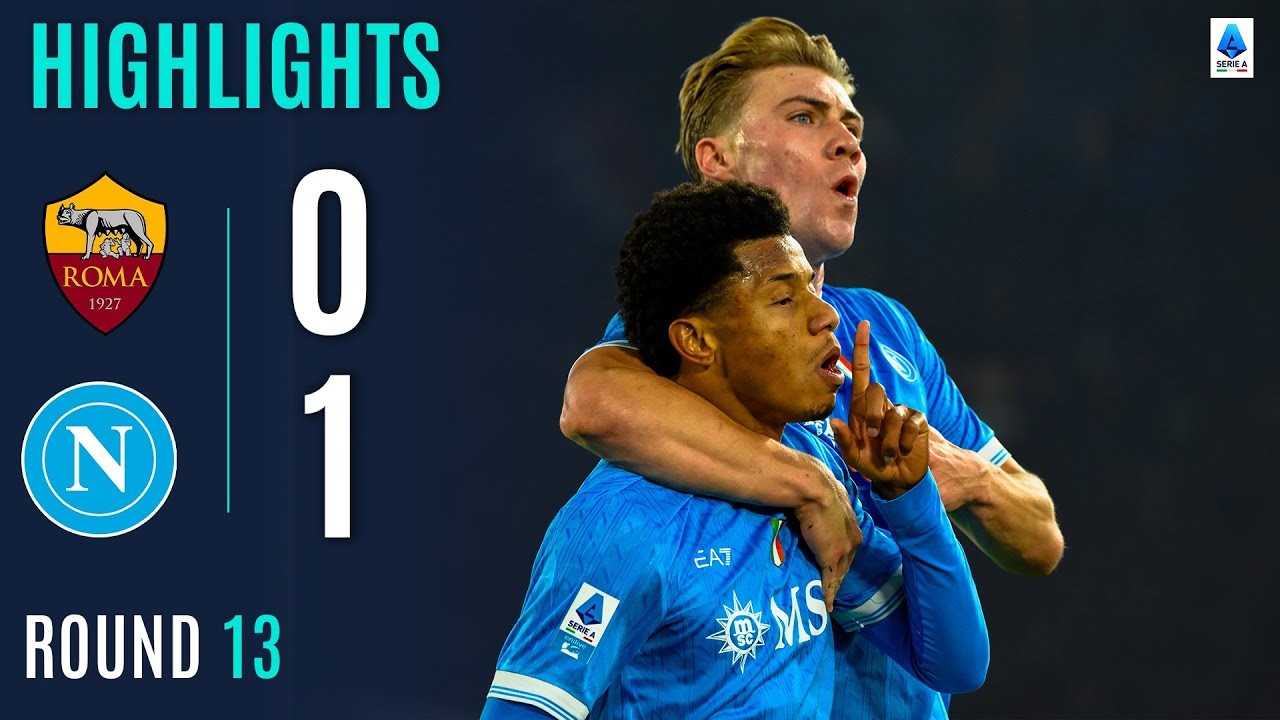 #ไฮไลท์ฟุตบอล [ เอเอส โรม่า 0 - 1 นาโปลี ] กัลโช่ เซเรียอา อิตาลี 2025/1.12.68