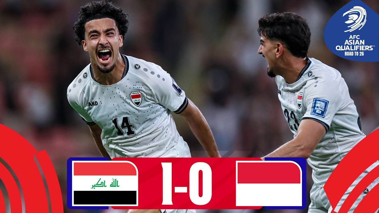 #ไฮไลท์ฟุตบอล [ อิรัก 1 - 0 อินโดนีเซีย ] ฟุตบอลโลก รอบคัดเลือก โซนเอเชีย 2025/12.10.68