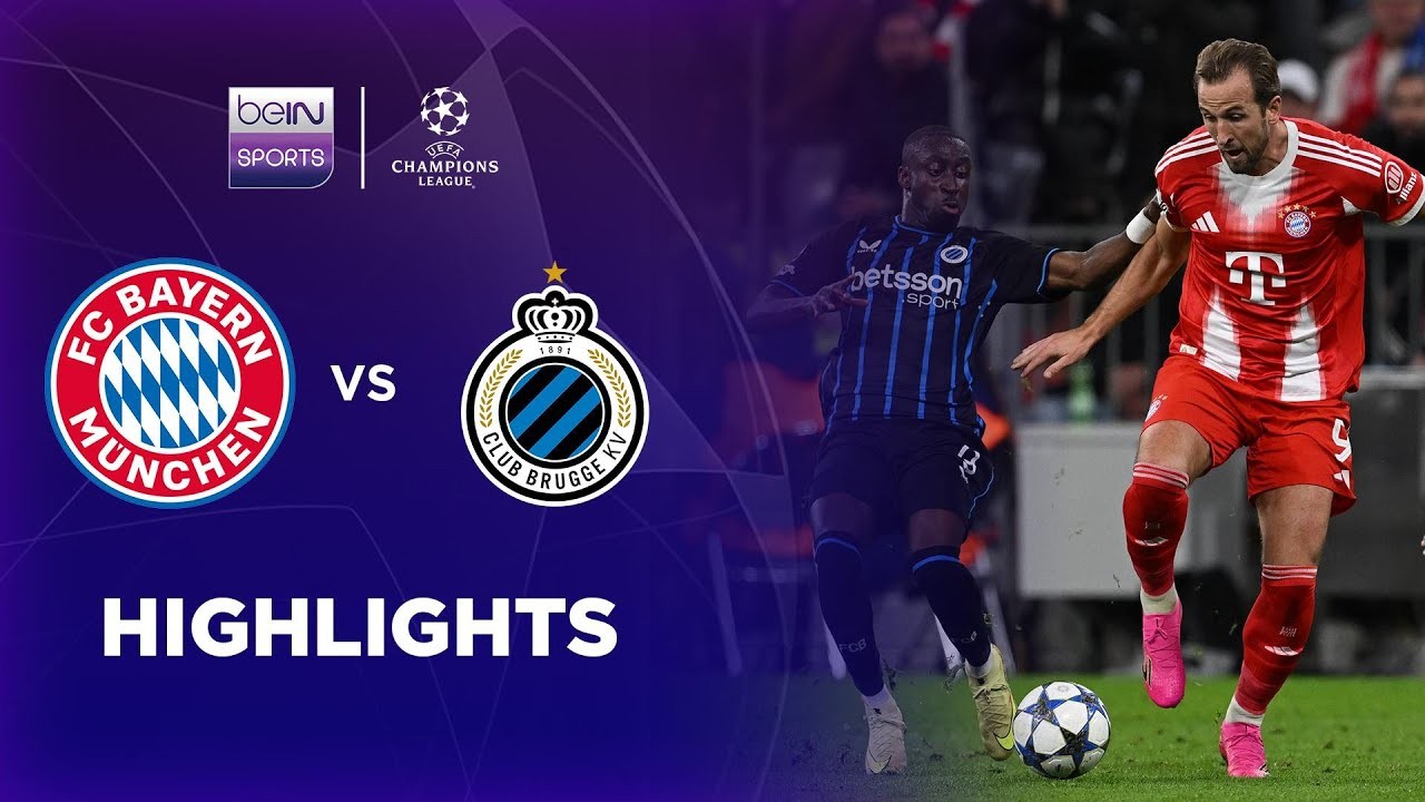 #ไฮไลท์ฟุตบอล [ บาเยิร์น มิวนิค 4 - 0 คลับบรูซ ] ยูฟ่า แชมเปี้ยนส์ ลีก 2025/23.10.68