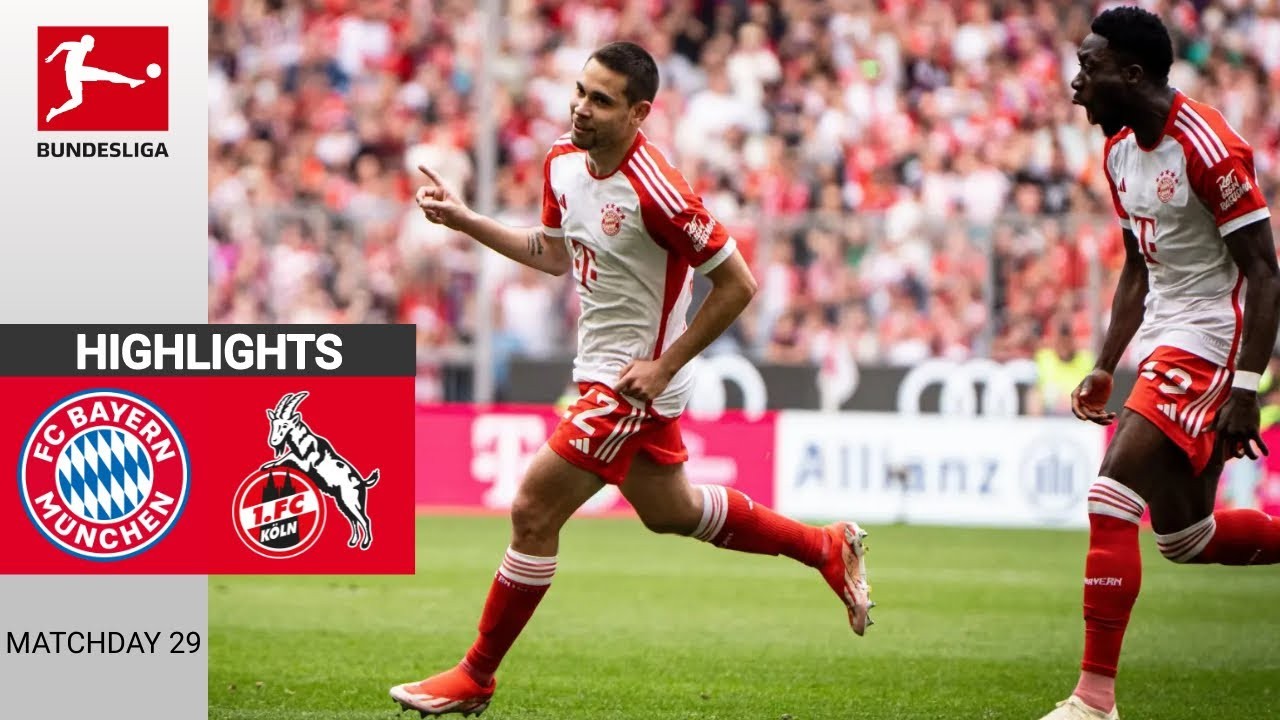 #ไฮไลท์ฟุตบอล [ บาเยิร์น มิวนิค 2 - 0 โคโลญจน์ ] บุนเดสลีก้า เยอรมัน 2024/14.4.67