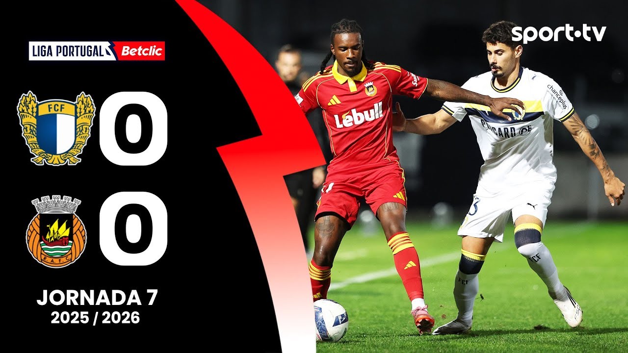 #ไฮไลท์ฟุตบอล [ ฟามาลิเคา 0 - 0 ริโอ อาฟ ] พรีไมร่า ลีก้า โปรตุเกส 2025/29.9.68